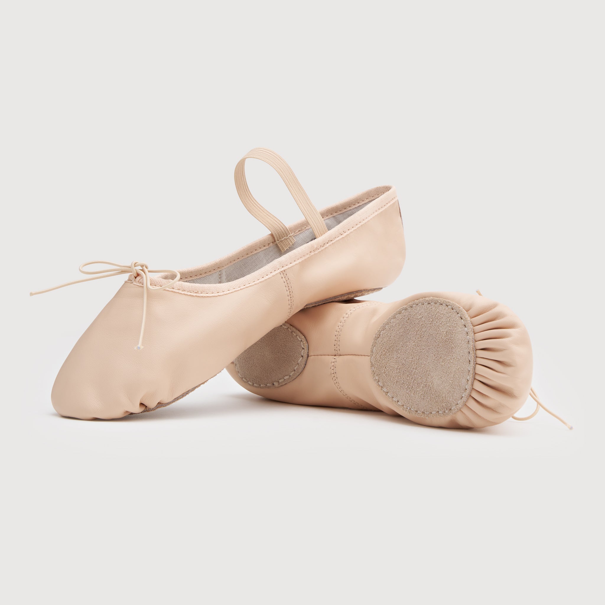 Womens Split Sole Leather Ballets