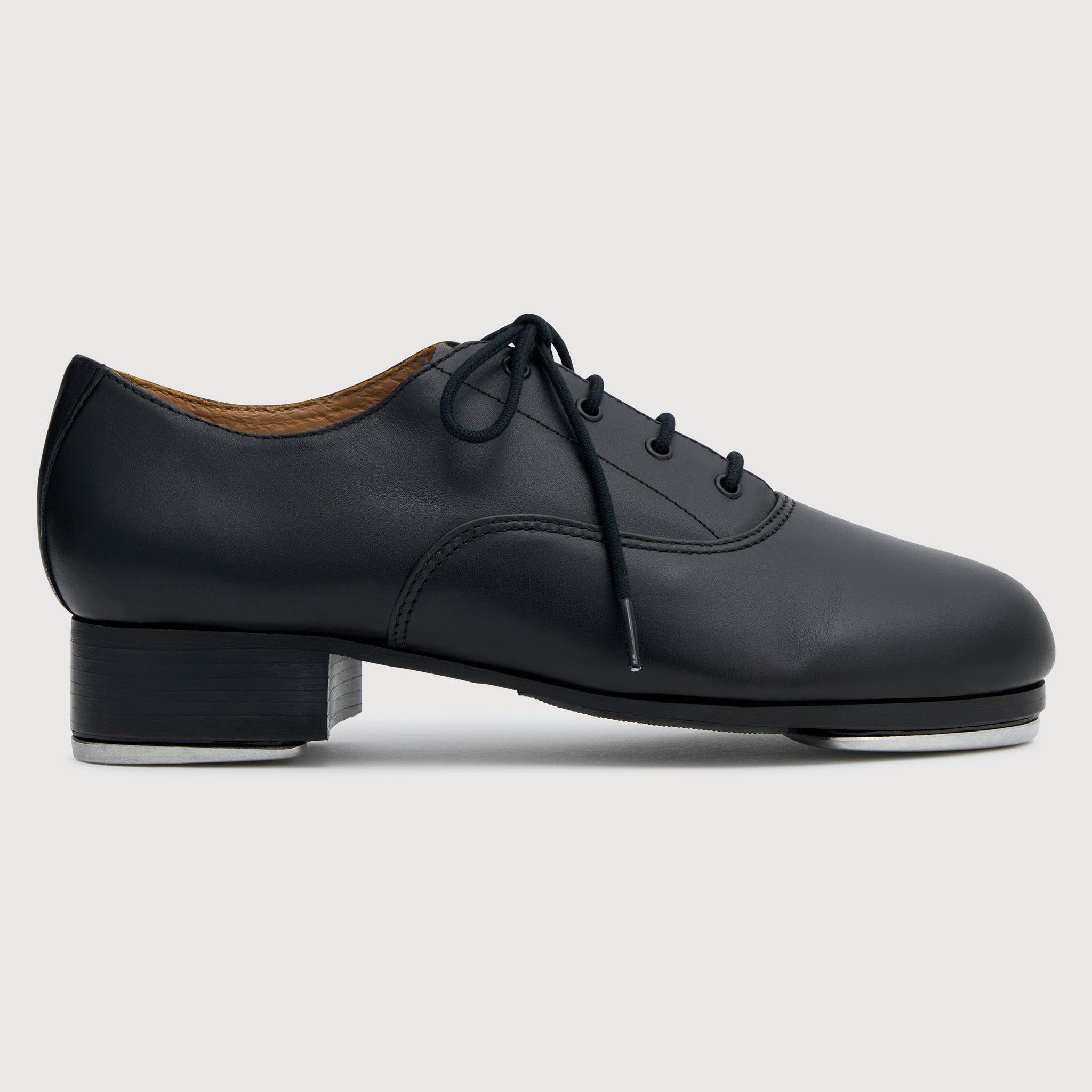 Childs/Adults Leather Lace Up Oxford Taps - Loose Fit Tap Plates