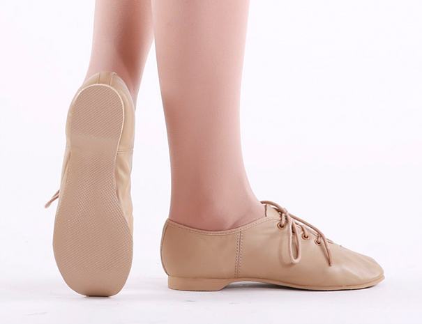 Childs Full Sole Lace Up Jazz Shoes - Slick Dancewear
